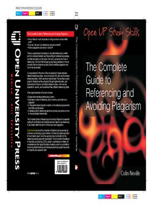 cover image of The Complete Guide to Referencing and Avoiding Plagiarism